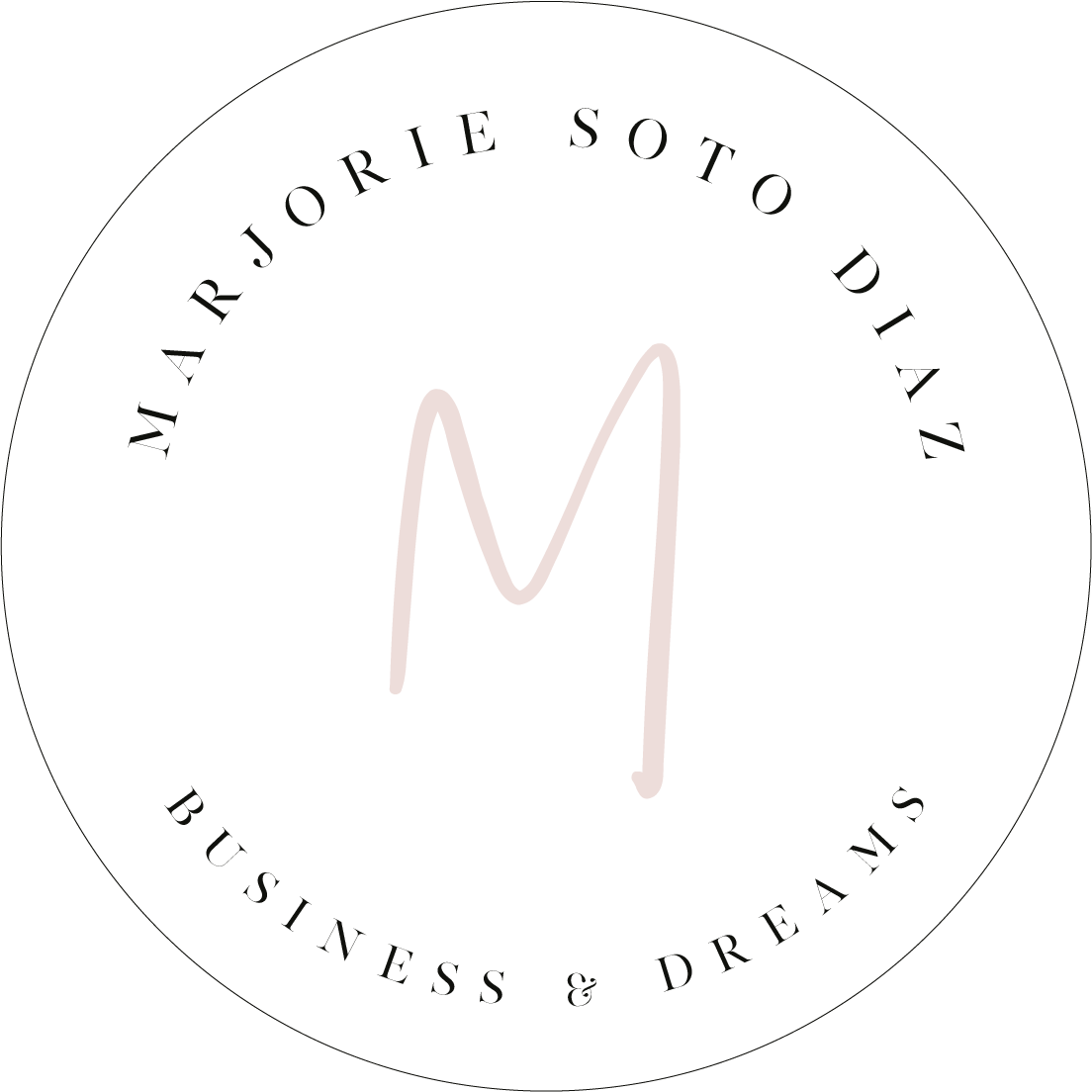 Marjorie logo rosa rund